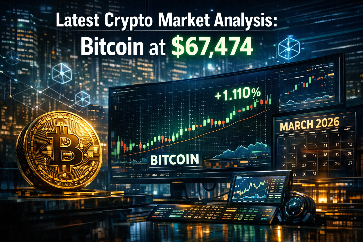 Latest Crypto Market Analysis: Bitcoin at $67,474