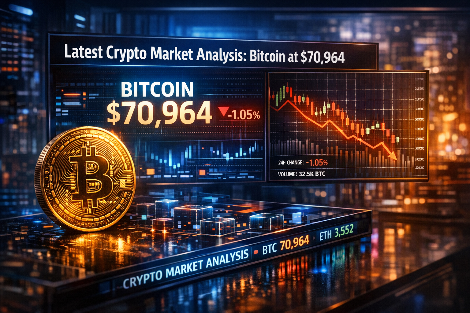 Latest Crypto Market Analysis: Bitcoin at $70,964