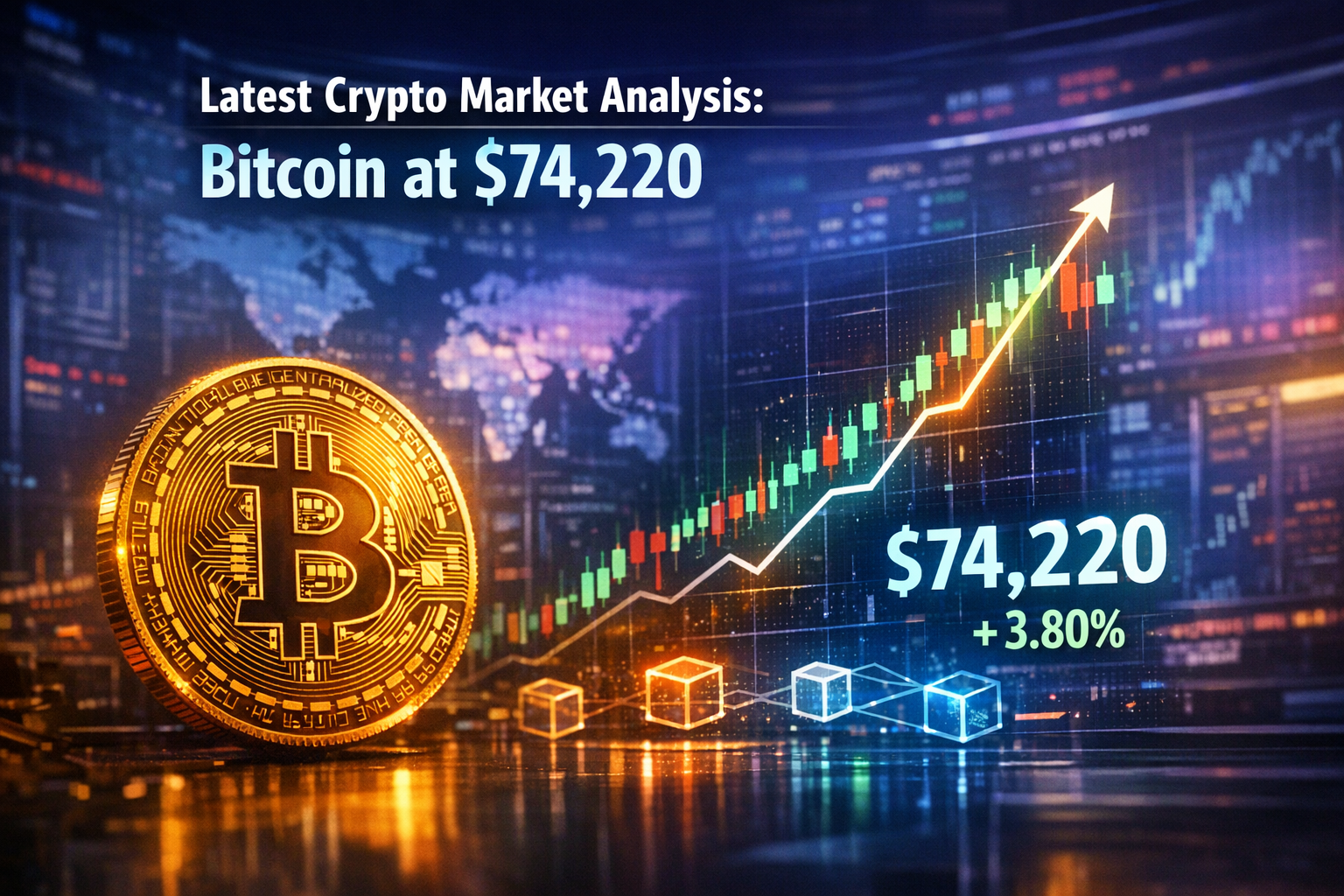 Latest Crypto Market Analysis: Bitcoin at $74,220