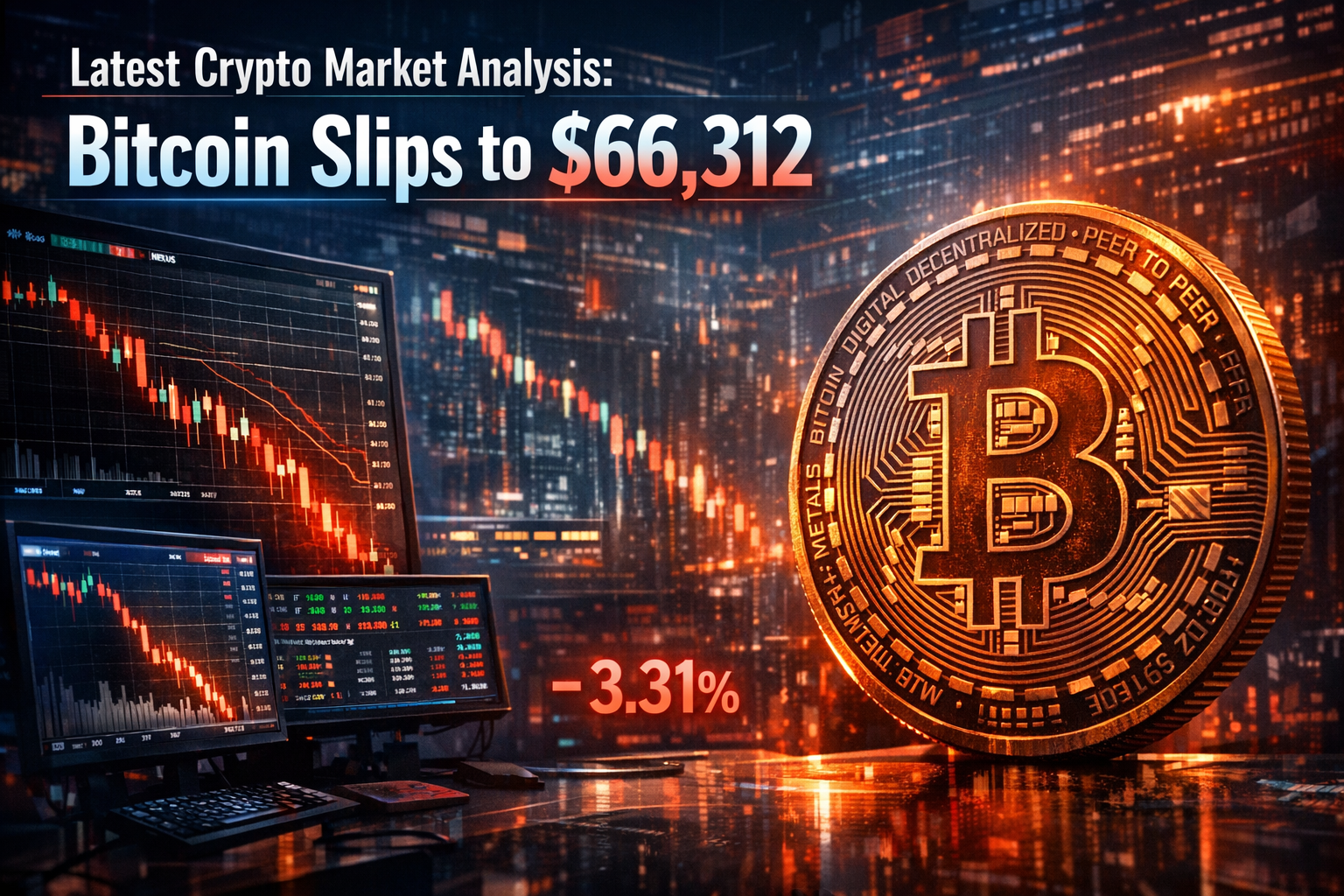 Latest Crypto Market Analysis: Bitcoin Slips to $66,312
